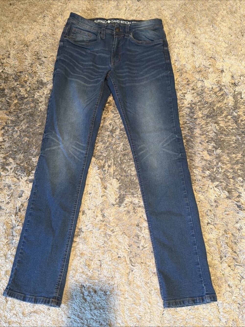 Buffalo David Bitton Evan-X Slim Straight Blue Jeans Men’s 32X32